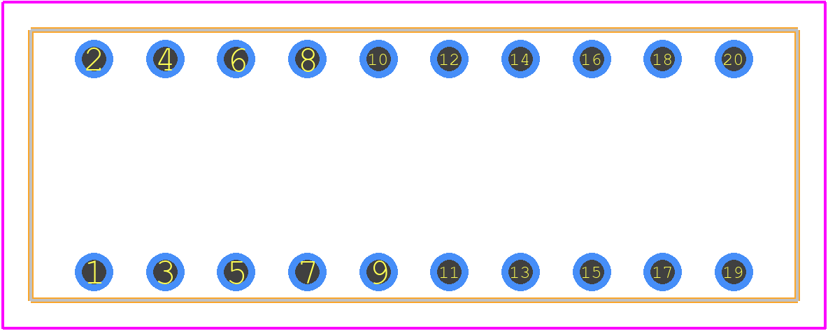 78J05T - Grayhill PCB footprint - Other - Other - 78J05T-1