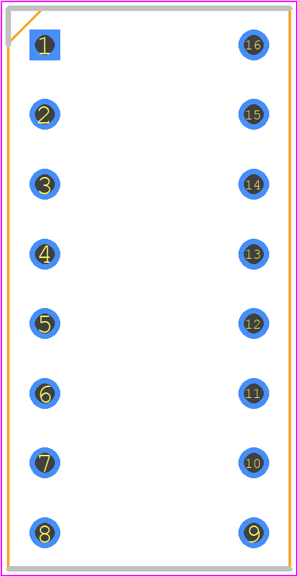 816-AG12D-ES-LF - TE Connectivity PCB footprint - Dual-In-Line Sockets - Dual-In-Line Sockets - 816-AG12D-ES-LF