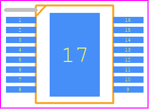VNQ7140AJ-E - STMicroelectronics PCB footprint - Small Outline Packages - Small Outline Packages - PowerSSO-16_2024
