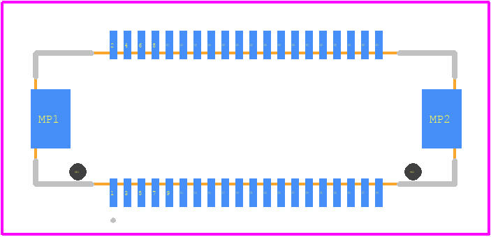 DF17(3.0)-40DS-0.5V(57) - Hirose PCB footprint - Other - Other - DF17(3.0)-40DS-0.5V(57)-1