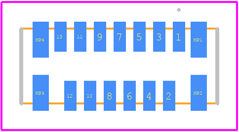 FH12-13S-0.5SVA(54) - Hirose PCB footprint - Other - Other - FH12-13S-0.5SVA(54)-2
