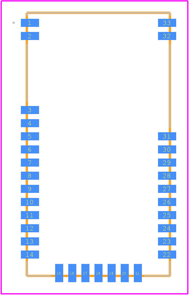 RN4870-I/RM128 - Microchip PCB footprint - Other - Other - RN4870-I/RM128-3