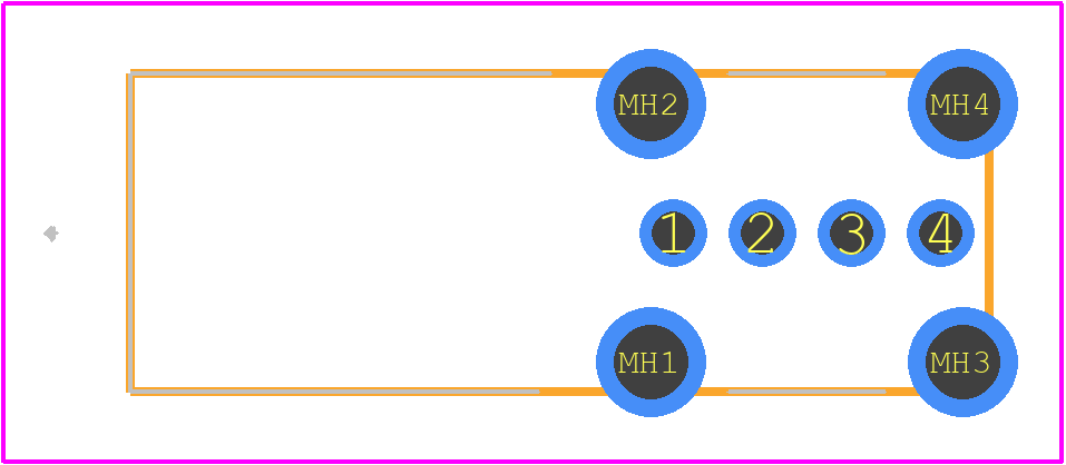 KUSBXHT-SLAS1N-O-HRF - Kycon PCB footprint - Other - Other - KUSBXHT-SLAS1N-O-HRF-1
