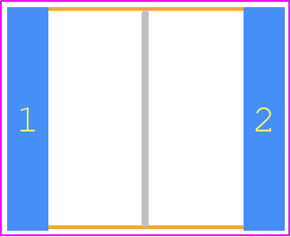 CB052E0105JBC - Kyocera AVX PCB footprint - Capacitor Chip Non-polarised - Capacitor Chip Non-polarised - CB052E0105JBC