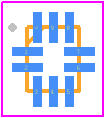 PI3USB102GZLEX - Diodes Incorporated PCB footprint - Quad Flat No-Lead - Quad Flat No-Lead - ZL