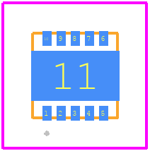 STR485ELVQT - STMicroelectronics PCB footprint - Other - Other - DFN10 3X3	
