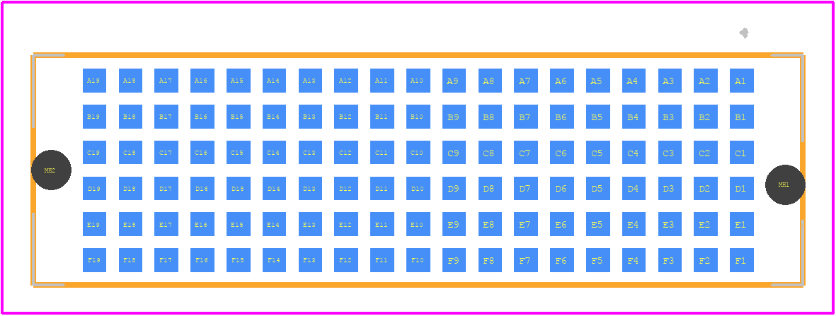 ASP-105884-01 - SAMTEC PCB footprint - Other - Other - ASP-105884-01-1