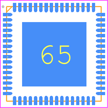 AT90CAN128-16MUR - Microchip PCB footprint - Quad Flat No-Lead - Quad Flat No-Lead - QFN64_2023