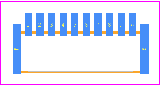SFW10R-1STE9LF - Amphenol PCB footprint - Other - Other - SFW10R-1STE9LF-1