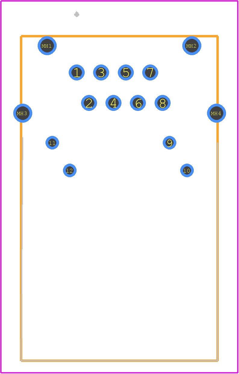 1888250-1 - TE Connectivity PCB footprint - Other - Other - 1888250-1-2