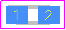 TLMP1100-GS08 - Vishay PCB footprint - LED Moulded - LED Moulded - 0603