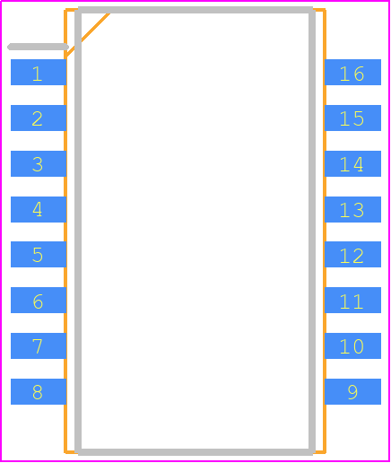 S558-5999-U7-F - BelFuse PCB footprint - Small Outline Packages - Small Outline Packages - S558-5999-U7-F