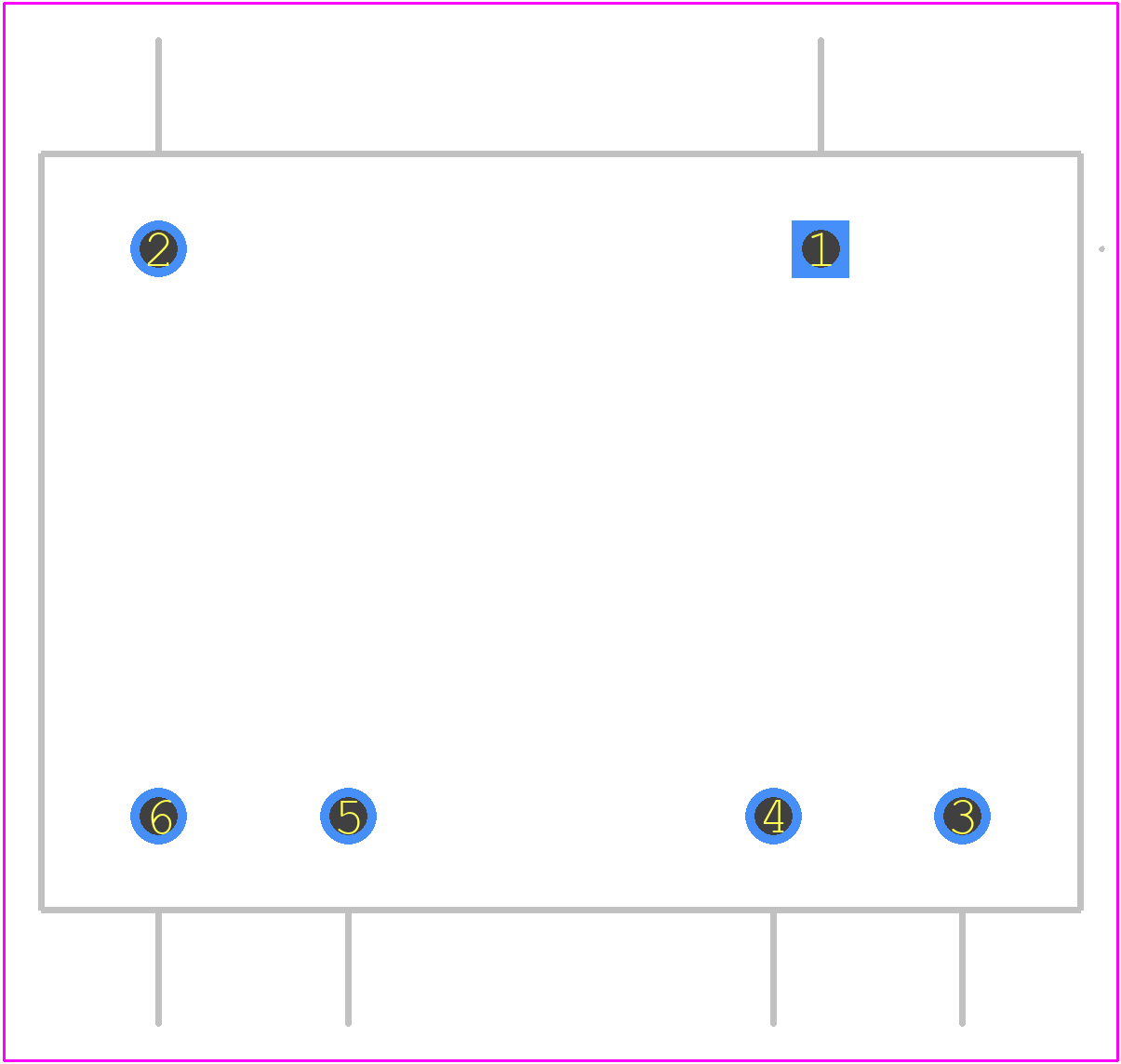 GDE25-6 - Triad Magnetics PCB footprint - Other - Other - GDE25-6-2