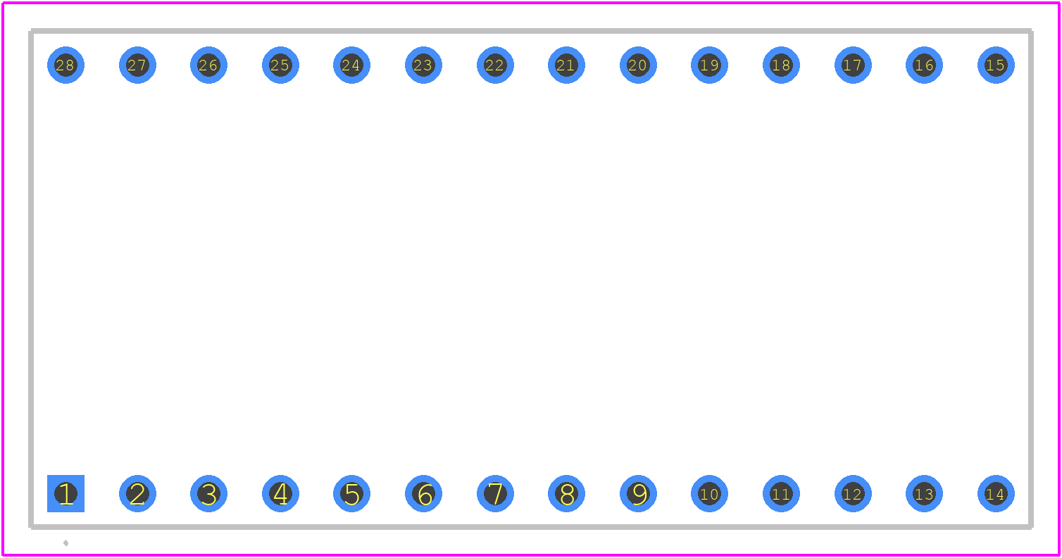 D95028-42 - Harwin PCB footprint - Other - Other - D95028-42-2