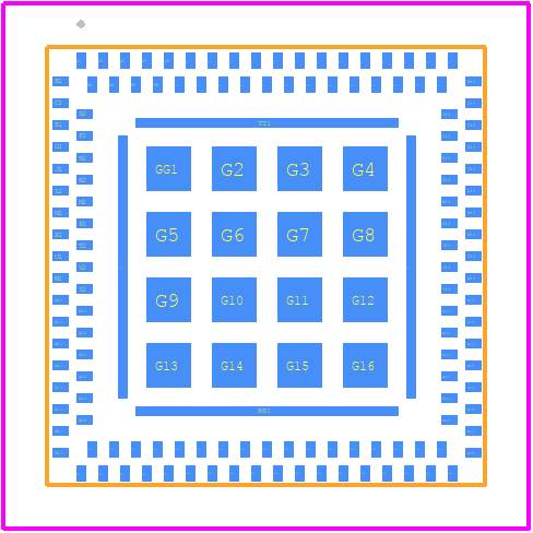 PI7C9X2G404ELZXAE - Diodes Incorporated PCB footprint - Other - Other - PI7C9X2G404ELZXAE-7