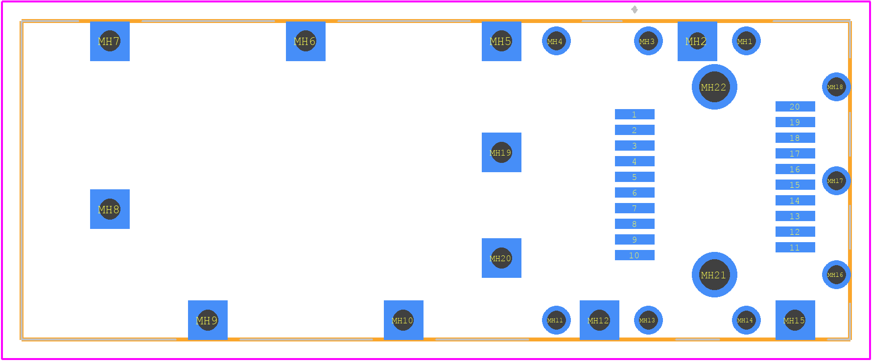 2057159-1 - TE Connectivity PCB footprint - Other - Other - 2057159-1-1