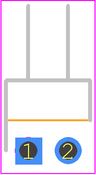 27630202RP2 - NorComp PCB footprint - Header, Unshrouded - Right Angle PTH Pin - Header, Unshrouded - Right Angle PTH Pin - 27630202RP2