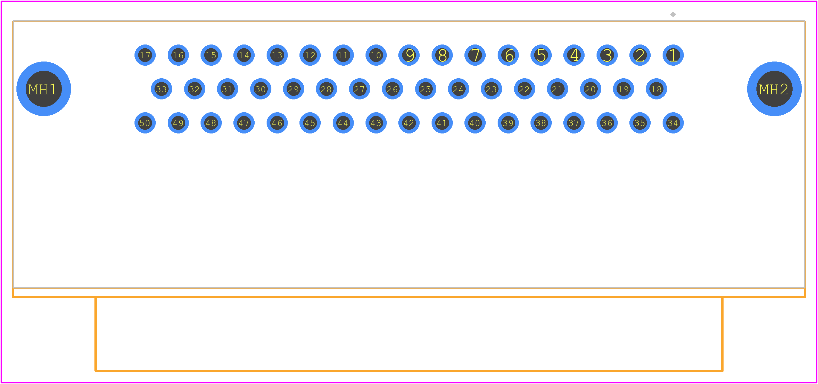 5747193-2 - TE Connectivity PCB footprint - Other - Other - 5747193-2-1