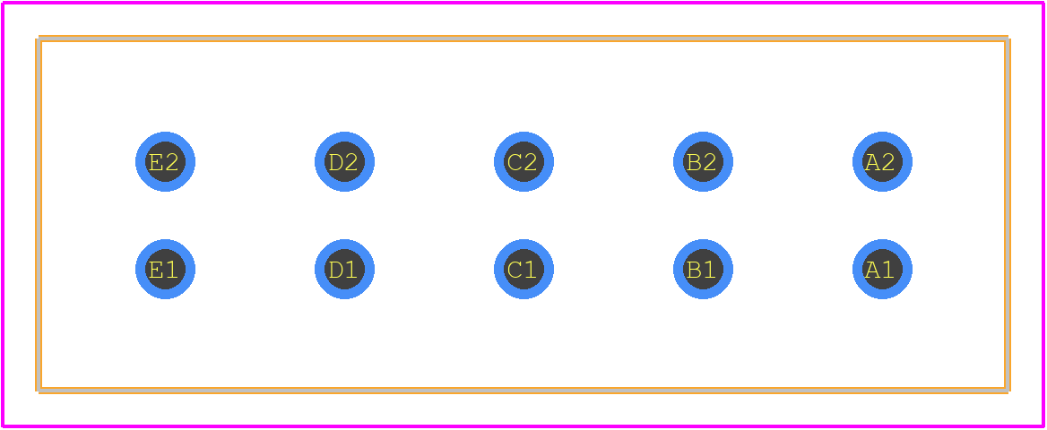 5787444-1 - TE Connectivity PCB footprint - Other - Other - 5787444-1-2