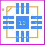 MAX4704EGC+ - Analog Devices PCB footprint - Quad Flat No-Lead - Quad Flat No-Lead - G1233+1