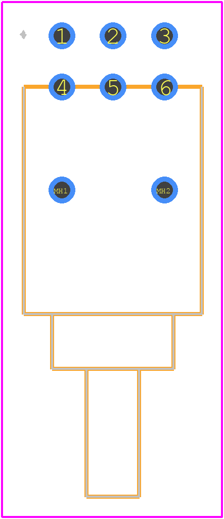 B22JH - NKK Switches PCB footprint - Other - Other - B22JH-2