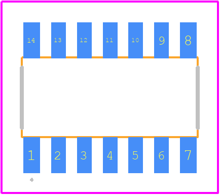 74HCT30D,652 - Nexperia PCB footprint - Other - Other - SOT402-1 (TSSOP14)