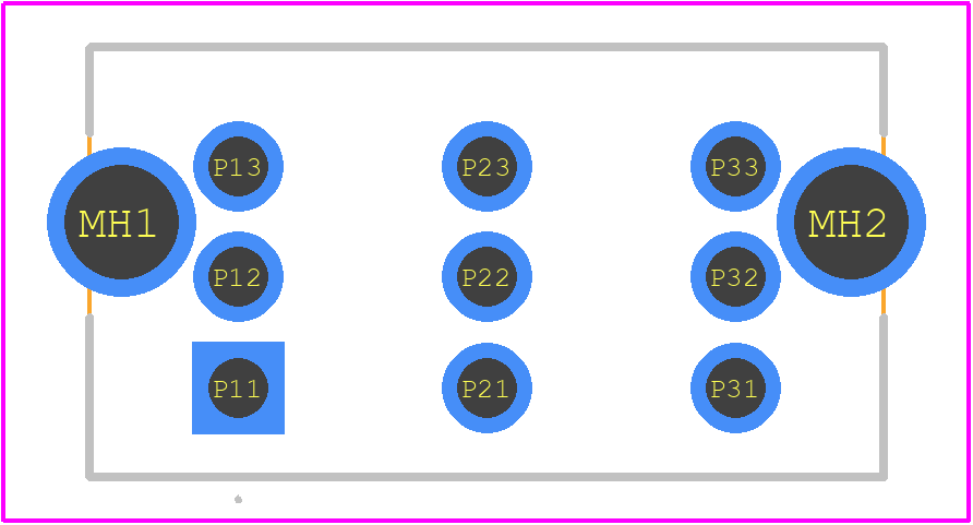 2204585-4 - TE Connectivity PCB footprint - Other - Other - 2204585-4-2