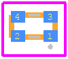 APHB1608SYKSURKC - Kingbright PCB footprint - Other - Other - 1.6x0.8x0.5mm BI-COLOR SURFACE MOUNT LED 
