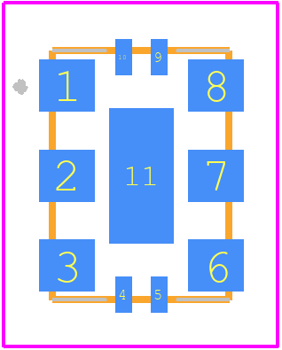 83PR226BKI-01LF - Renesas Electronics PCB footprint - Other - Other - 10-VFQFN, lead-free