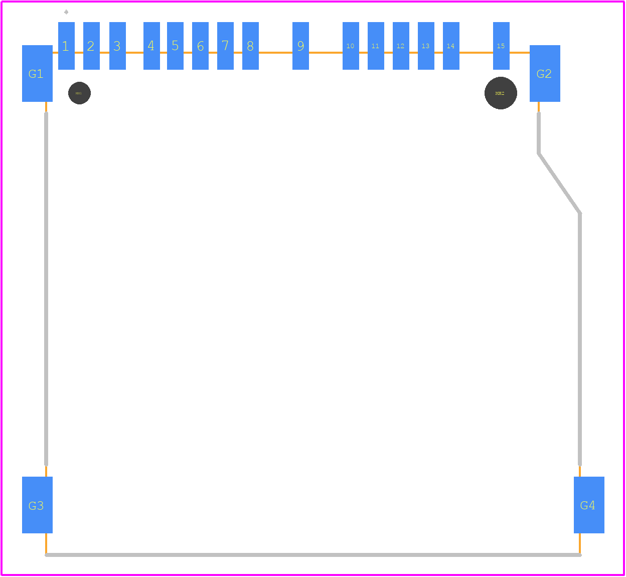 1010056564 - Amphenol PCB footprint - Other - Other - 1010056564-2
