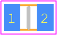 CHV0805-JW-334ELF - Bourns PCB footprint - Capacitor Chip Non-polarised - Capacitor Chip Non-polarised - CHV0805