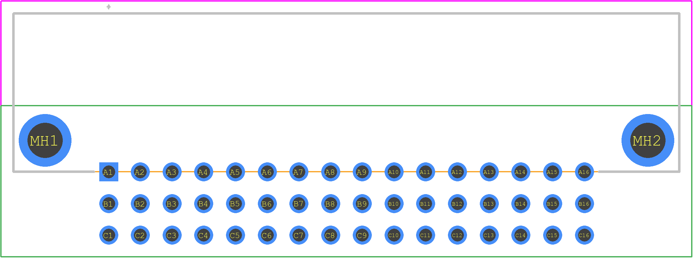 09282486804 - HARTING PCB footprint - Other - Other - 09282486804
