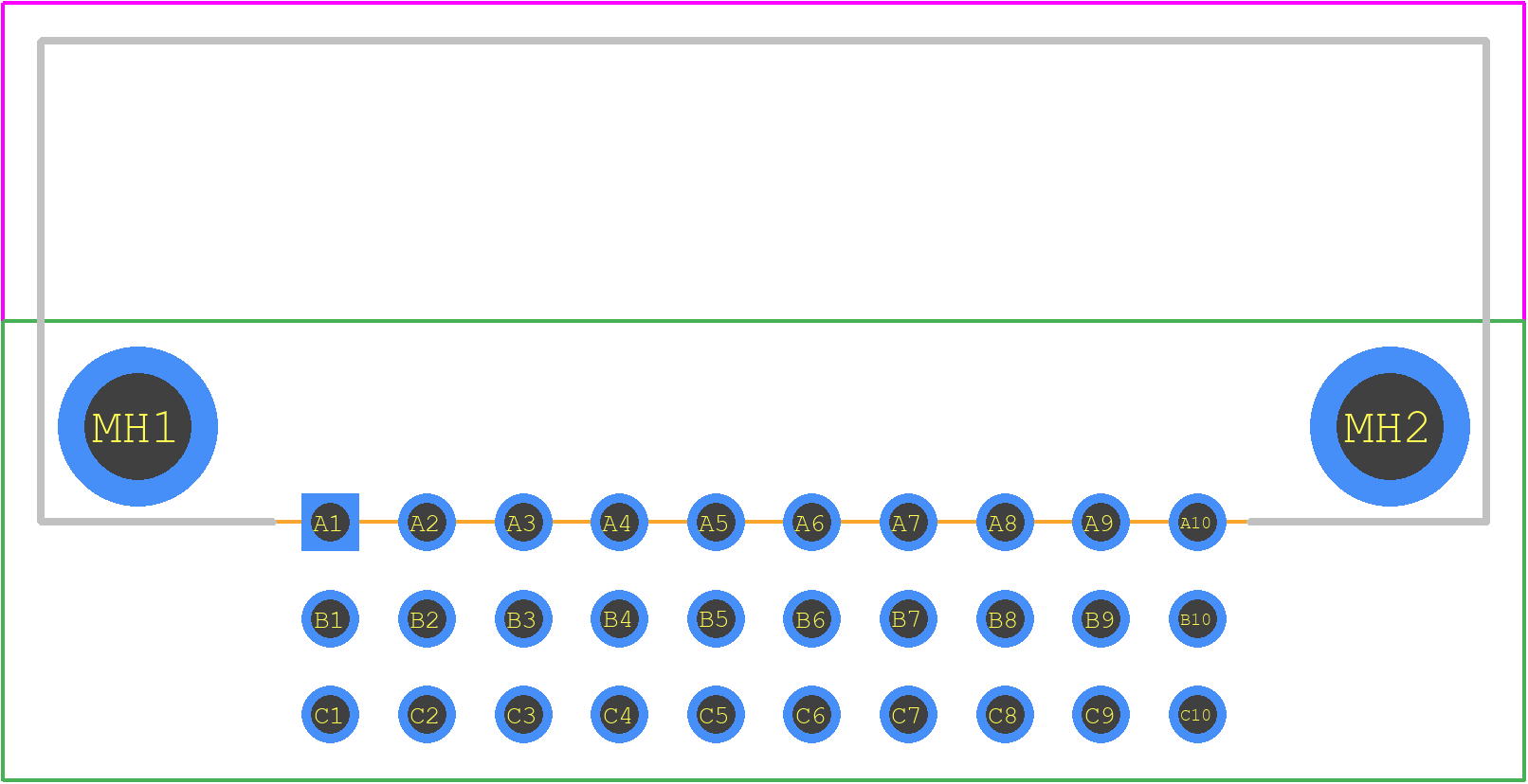 09294306801 - HARTING PCB footprint - Other - Other - 09294306801-2