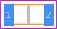 MF-NSMF020-2 - Bourns PCB footprint - Fuses Chip - Fuses Chip - 1206-1