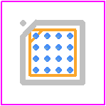 ADP5585ACBZ-04-R7 - Analog Devices PCB footprint - BGA - BGA - (CB-16-10)-MM