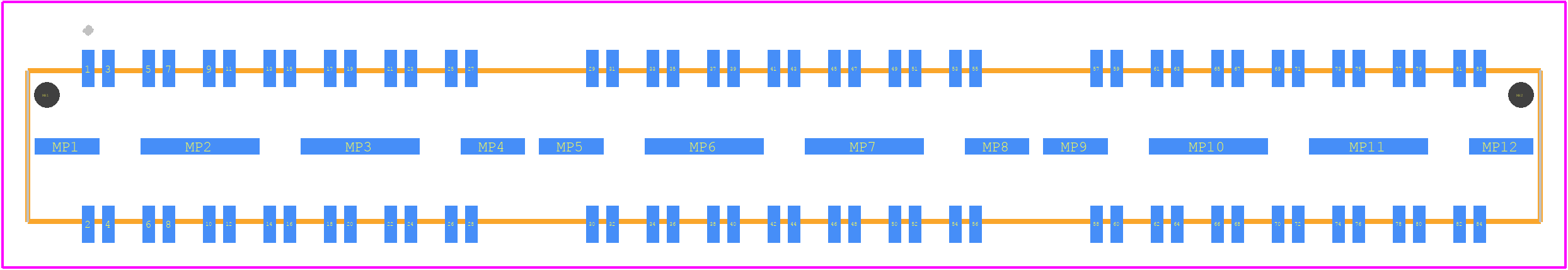 QTE-042-01-L-D-DP-A-K - SAMTEC PCB footprint - Other - Other - QTE-042-01-L-D-DP-A-3