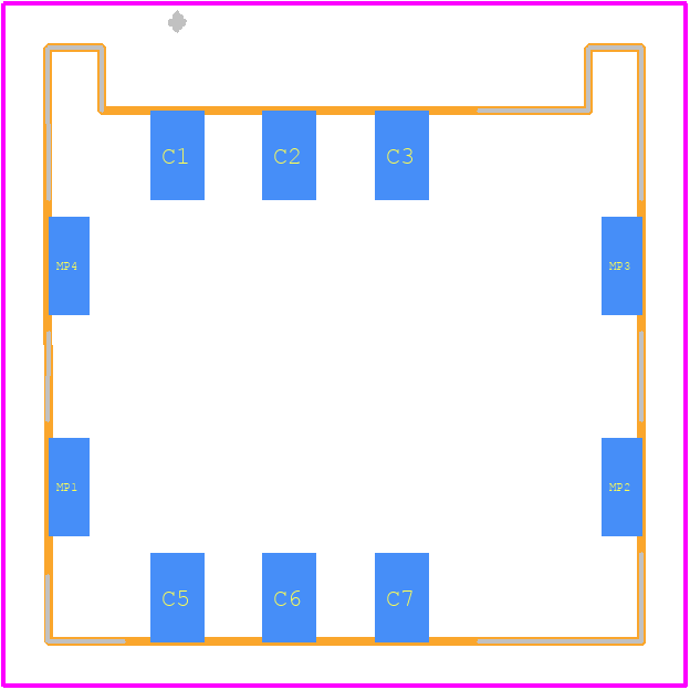 SIM7050-6-0-00-A - GCT (GLOBAL CONNECTOR TECHNOLOGY) PCB footprint - Other - Other - SIM7050-6-0-00-A-1