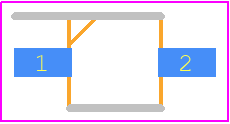 VSMY2850G - Vishay PCB footprint - Small Outline Diode - Small Outline Diode - VSMY2850G