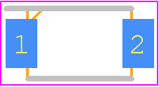 RB168LAM150TR - ROHM Semiconductor PCB footprint - Small Outline Diode Flat Lead - Small Outline Diode Flat Lead - SOD-128, (PMDTM)/