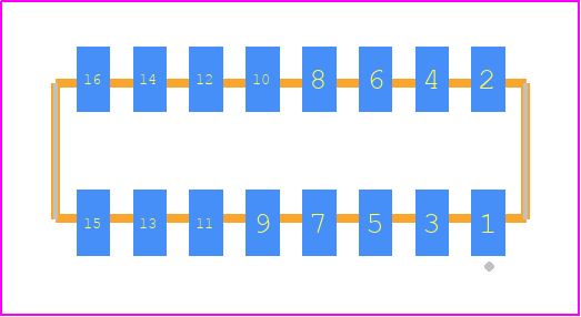 CLP-108-02-L-D-K-TR - SAMTEC PCB footprint - Other - Other - CLP-108-02-XXX-D-K-TR