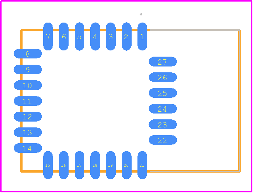 AMS002 - Silicon Labs PCB footprint - Other - Other - SMD27