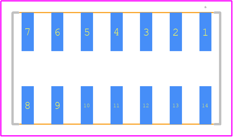 ICF-314-S-I - SAMTEC PCB footprint - Other - Other - ICF-314-S-I-1