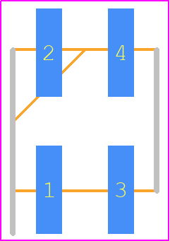 M20-8760242 - Harwin PCB footprint - Header, Unshrouded - Straight SMD Pin - Header, Unshrouded - Straight SMD Pin - M20-8760242