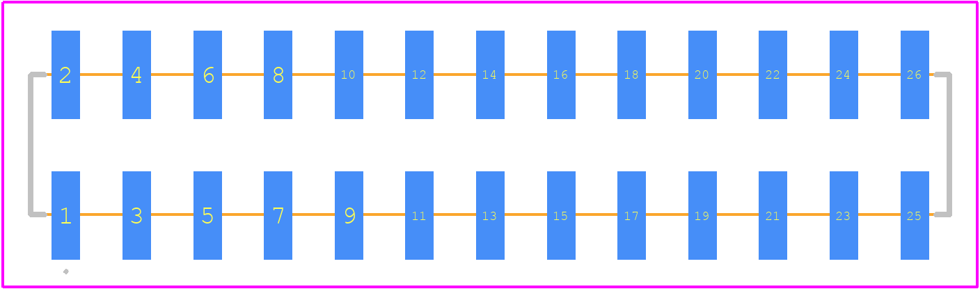 M20-8761346 - Harwin PCB footprint - Other - Other - M20-8761346-1