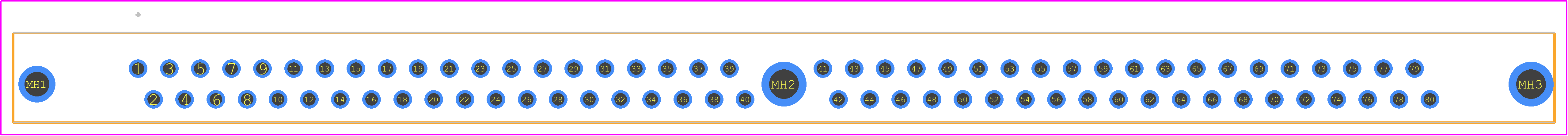 5822030-4 - TE Connectivity PCB footprint - Other - Other - 5822030-4-2