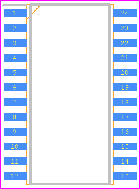 TC14433COG - Microchip PCB footprint - Small Outline Packages - Small Outline Packages - TC14433COG