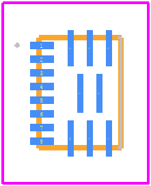 MP8762GLE-P - Monolithic Power Systems (MPS) PCB footprint - Other - Other - 16-Pin QFN (3x4mm)
