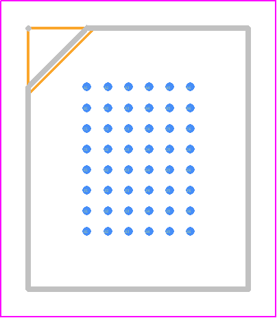 CY7C1081DV33-12BAXI - Infineon PCB footprint - BGA - BGA - 48-Ball FBGA (8 × 9.5 × 1.4 mm) (Pb-free)