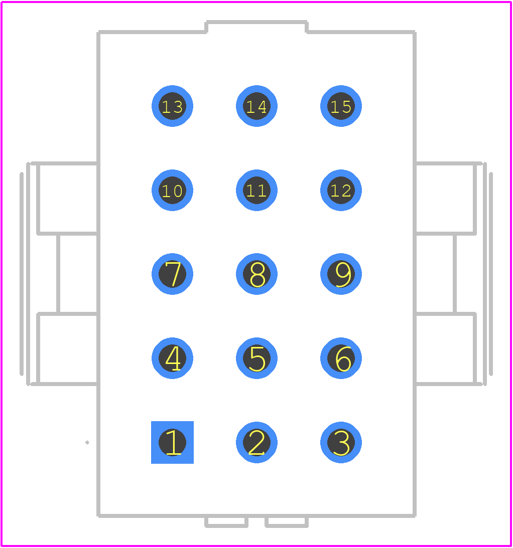 640503-1 - TE Connectivity PCB footprint - Other - Other - 640503-1-2