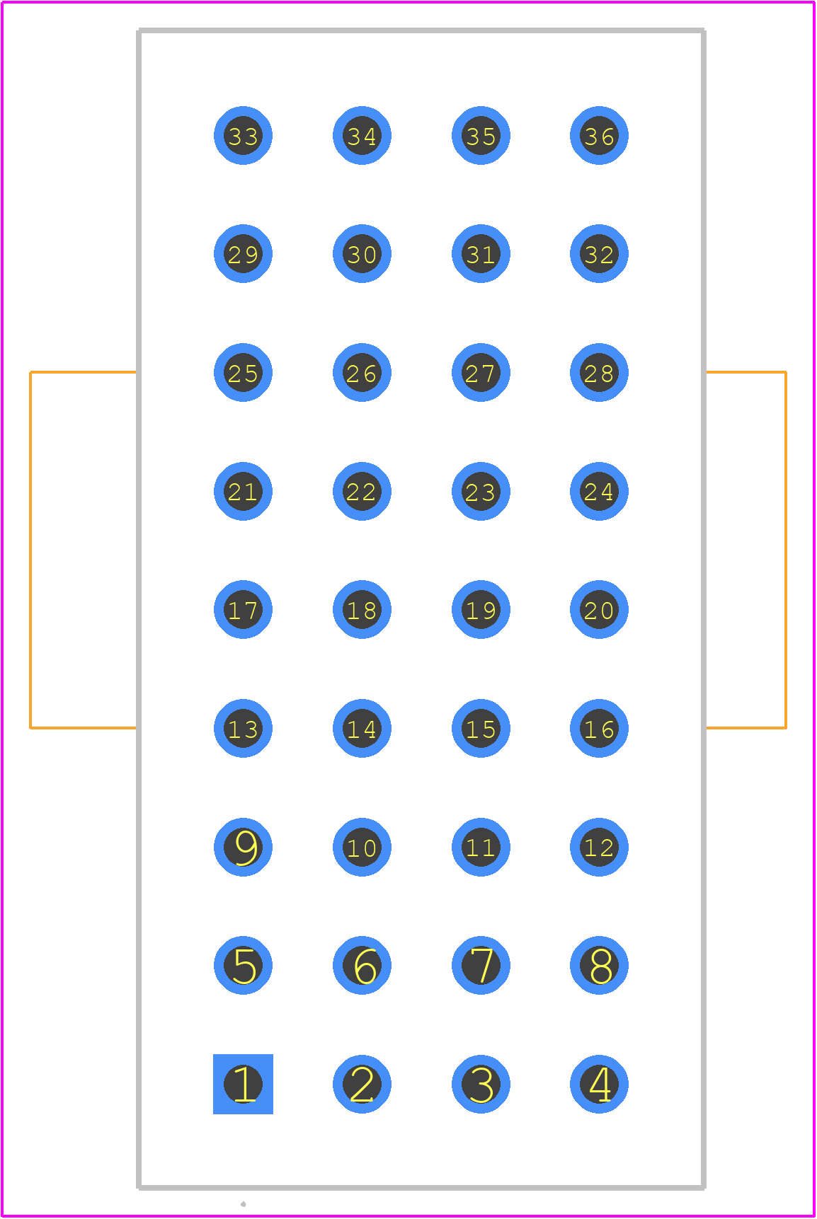 640506-1 - TE Connectivity PCB footprint - Other - Other - 640506-1-2